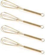 GEPOR Mini Whisks 5 inch 4Pcs Gold - Image 2