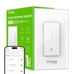 GHome Smart Dimmer Switch, Single Pole, 2.4GHz WiFi Dimmer Light Switch Works with Alexa and Google Home, Voice & APP Remote Control | Timer & Schedule | UL Certified, Neutral Wire Required, 1 PACK - Image 2
