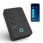 GHome Smart Plug Outlet Extender, Smart Power Strip Surge Protector with 3 Individually Controlled WiFi Outlets and 3 USB Ports, Smart Plugs That Works with Alexa Google Home, 15A/1800W, Black - Image 2