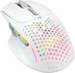 GLORIOUS Gaming Model I 2 Wireless Gaming Mouse - Hybrid 2.4Ghz & Bluetooth, 75g Superlight, 9 Buttons (2 Swappable), RGB, PTFE Feet, MMO/MOBA/FPS, Long Battery Life, Side Thumb Rest - White - Image 2