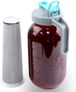 GMSWEET Mason Jar Cold Brew Coffee Maker 64 OZ (2 Quart) Wide Mouth Cold Brew Pitcher With Brew Filter For Coffee, Iced Tea, Sun Tea, Lemonade - Image 2