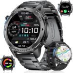 GPS Smart Watch for Men(Answer/Make Call),6 Satellite Positioning/Compass,50M Waterproof,600mAh Extra-large battery,1.43" AMOLED,170 Fitness Sports Modes/Heart Rate/SpO2/pedometer for Android/iOS - Image 2