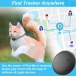 GPS Tracker for Cats 1 Pack, Mini GPS Cat Tracker, Smart Pet Activity Tracker, No Monthly Fee, Compatible with Apple Find My(iOS Only), Anti-Lost, Finder Tag for Vehicles, Pets, Kids, Items - Image 2