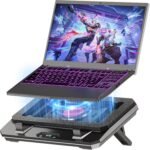 GT300 Upgraded Laptop Cooling Pad with Adjustable Stand, Turbo Boosted Cooler for Rapid Cooling 10-17inch Gaming Laptop, Flexible Sealing Ring，Featuring Air Filtration and USB Hub - Image 2