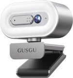 GUSGU G920 2K Quad HD Webcam for PC, Auto Focus, with Microphone & Light & Privacy Cover, Web Camera for Desktop Computer/Laptop/MacBook, USB Streaming Camera - Image 2