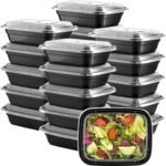GUSTO [12 oz - 50 Count 1-Compartment Meal Prep Containers with Lids – Reusable, Microwaveable, Dishwasher & Freezer Safe, BPA-Free Food Storage Boxes for Portion Control (Formerly Comfy Package) - Image 2