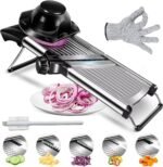 GYH&GXR Mandoline slicer Mandoline food slicer for kitchen Adjustable stainless steel blades Vegetable Chopper Potato Tomato Carrot Vegetable Fruit and Onion Cutter - Image 2