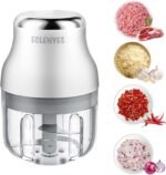 Garlic Chopper, Mini Food Processor, USB Rechargeable Mini Chopper, Powerful Garlic Crusher, Blender to Vegetable, Wireless Vegetable Chopper for Ginger, Chili, Fruit, Meat, etc（250ML） - Image 2