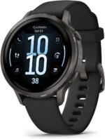 Garmin Venu® 4, 41mm, Advanced Health and Fitness GPS Smartwatch, Bright and Colorful Display, Built-in Flashlight, 10 Days of Battery Life, Slate with Black Silicone Band - Image 2