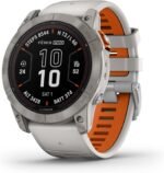 Garmin fēnix 7X Pro Sapphire Solar, Multisport GPS Smartwatch, Built-in Flashlight, Solar Charging Capability, Fog Gray/Ember Orange - Image 2