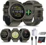 Garmin tactix 8 Tactical Smartwatch 51mm, AMOLED Touchscreen, Multiband GPS, Applied Ballistics Ultralight Solver, Titanium Sapphire Case, Built-in Flashlight, Olive Drab Cerakote Bundle - Image 2