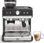 Garvee Espresso Coffee Machine with Grinder, 20 Bar Semi-Automatic Espresso Maker with Milk Frother Steamer Wand for Cappuccino, Latte, Macchiato, 2.8 L Water Tank, PID Temperature Control - Image 2