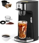 Garvee Single Serve Coffee Maker, Single Cup Small Coffee Machine with 18.6 oz Water Tank for Capsule, Ground & Tea, Portable Coffee Maker for Home Office RV Camping, Auto Shut Off, Adjustable Tray - Image 2