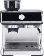 GarveeHome Espresso Machine With Grinder, 20 Bar Semi-Automatic Espresso Coffee Maker With Milk Frother Steamer Wand Cappuccino Latte Macchiato, 95 oz Water Tank, PID Temperature Control, Silver - Image 2
