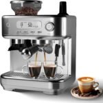 GarveeHome Semi-Automatic Espresso Machine, Coffee Machine with Grinder and Steam Milk Frother, LCD Smart Screen Espresso Maker with 78 oz Removable Water Tank for Cappuccinos and Lattes - Image 2