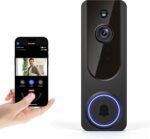 Gazing 1080P Wireless Wi-Fi Doorbell Camera for Home Safety, Night Vision, 2-Way Audio, Cloud Storage, AI Human and Motion Detection, Live View, Battery Powered, Indoor Outdoor Surveillance - Image 2