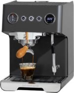 Gemilai G3028A Espresso Machine, 15 Bar Professional Coffee Maker with Adjustable Pressure & Automatic Milk Frother, Dual PID & 550ml Boiler, 57oz Tank, Stainless Steel for Cappuccino, Latte Grey - Image 2