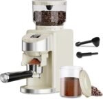Gevi Coffee Grinder Electric,Coffee Bean Grinder with 35 Grind Settings for Espresso,Drip,French Press,Burr Coffee Grinder for Home Use,Anti-static Design,Beige - Image 2