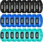 Geyoga Pedometer for Walking Steps and Miles Pedometer Watch Silicone Steps Tracker Running Bracelet Ankle Step Counter for Calorie Burning and Step Counting - Image 2