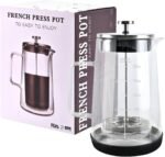 Glass French Press, easy to clean glass press coffee maker, 22oz/650ml coffee press glass, borosilicate French press, suitable for home, kitchen, office. - Image 2