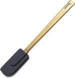 Gold Silicone Spatulas, Berglander Flexible Scrapers Baking Mixing Tool With Titanium Gold Plating, Baking Tools, Heat Resistant, Dishwasher Safe, Easy to Clean - Image 2