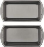 GoodCook Nonstick Loaf Pan 8 x 4-Inch Heavy-Duty Steel Bakeware with Easy-Clean Non-Stick Coating, Oven & Dishwasher Safe Pan for Meatloaf Breads Lasagnas Casseroles & More, Set of 2, Gray - Image 2