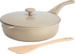 Goodful All-in-One Pan, Multilayer Nonstick, High-Performance Cast Construction, Multipurpose Design Replaces Multiple Pots and Pans, Dishwasher Safe Cookware, 11-Inch, 4.4-Quart Capacity, Linen - Image 2