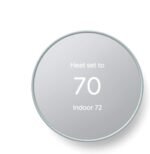 Google Nest Smart Thermostat for Home, Programmable WiFi Thermostat - Fog (Renewed) - Image 2