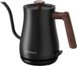 Gooseneck Electric Kettle with Thermometer, 0.8L Small Electric Tea Kettle, 1200W Fast Heat, Precision Pour for Coffee & Tea, Auto Shut Off & Dry Boil Protection, Stainless Steel - Image 2