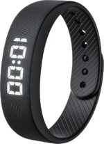 Gosasa Lightweight LED Digital Sport Watch Waterproof Fitness Tracker with Calorie Counter, Pedometer, Vibrating Alarm, USB Rechargeable Silicone Wristband for Men Women (Black) - Image 2