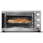 Gourmia Air Fryer Toaster Combo - 6-in-1 Multi-function Countertop Oven Adjustable Temperature & Timer, Fry Basket, Baking Pan, Oven Rack & Pullout Crumb Tray, Stainless Steel - Image 2