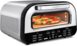 Gourmia Indoor Pizza Oven Air Fryer Toaster – 1800W Countertop Multi-Cooker with Pizza Stone, Digital Controls & 6 Presets, Stainless Steel - Image 2