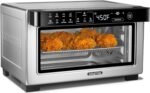 Gourmia Toaster Oven Digital Air Fryer - Convection Mode with 4 Slice Capacity, 3 Rack Positions, 12 Presets, Toast, Bagel, Bake, Roast, Broil, Dehydrate, Popcorn, Fits 9" Pizza, Stainless Steel - Image 2