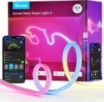 Govee RGBIC Neon Lights, LED Smart Neon Rope Light 2 Works with Matter, Alexa, Google Assistant, Custom DIY Neon Strip Lights for Bedroom and Holiday Decor, Softer Material, 32.8ft, White - Image 2
