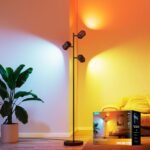 Govee Tree Floor Lamp Compatible with Matter, 3 Rotatable Lights with LuminBlend Technology, Standing Lamp with 64 Dynamic Scenes, Music Sync, Ideal Floor Lamp for Living Room, Bedroom, Office - Image 2