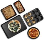 Granitestone Ultra Nonstick Bakeware Set, 5 Piece Dishwasher Safe Baking Pans Set with Muffin Pan, Loaf Pan, Round Baking Tray & Baking Sheet for Oven with Even Heating &No Warp Technology - Image 2
