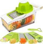 Graters For Kitchen, Cheese Grater with Container, Mandoline Slicer For Kitchen, Vegetable Grater, Carrot Shredder, Julienne Slicer and Peeler, Potato Slicer - Image 2