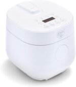 GreenLife Digital Rice & Beans Cooker, 2-Cups Uncooked/4-Cups Cooked, Removable Nonstick Ceramic PFAS-Free Pot, One-Touch Presets, Oats, Quinoa, Brown Rice, Auto Keep Warm, Fuzzy Logic Tech, 1.5 QT, White - Image 2