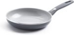 GreenPan Dover Healthy Ceramic Nonstick, 8" Frying Pan Skillet, PFAS-Free, Dishwasher Safe, Comfort Grip Handle, Grey - Image 2