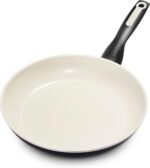 GreenPan Rio Healthy Ceramic Nonstick 10" Frying Pan Skillet, PFAS-Free, Dishwasher Safe, Black - Image 2