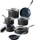 Guy Fieri's Flavortown Laser Titanium 12 Piece Set - Non-stick Cookware Set Without PFAS, PTFE, or PFOA, 3x More Durable, Dishwasher Safe, Oven Safe - Image 2