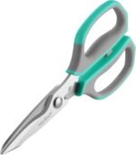 HAUSHOF Kitchen Scissors for Food, Heavy Duty Kitchen Shears, Sharp Stainless Steel Shears with Soft Grip, U-Groove Design, 8-1/4" Food Scissors for Meat, Vegetables, Fine Bones - Image 2