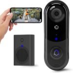 HD Wireless Video Doorbell Camera with Chime, Smart Human Detection, Real-time Alert, FHD Night Vision, Two-way Audio, IP65 Waterproof, 2.4Ghz WiFi, 32GB SD Card Storage/Cloud Storage (1080P) - Image 2