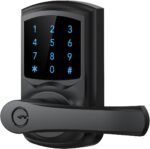 HIDALIFE Keyless Entry Door Lock with Keypad and Handle for Front Doors, Touchscreen Electronic Door Lock, Anti-peep Password, Auto-Locking, Matte Black - Image 2