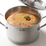 HOMICHEF 3.5QT Silver Nickel Free Stainless Steel Stockpot with Lid - Matte Polished, 8 Inch Wide, 7.6MM Thick Base, No Non-Stick Coating, 4.5 lbs - Image 2