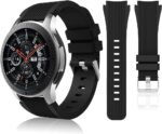 HSWAI Compatible with Samsung Galaxy Watch 46mm Bands/Gear S3 Frontier, Classic Watch Bands/Galaxy Watch 3 Bands 45mm, 22mm Soft Silicone Bands Bracelet Sports Strap for Men & Women. - Image 2