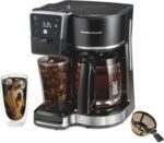 Hamilton Beach 2-Way 12 Cup Programmable Drip Hot and Iced Coffee Maker & Single Serve Coffee Machine, Glass Carafe, Auto Pause and Pour, Black (47500J) - Image 2
