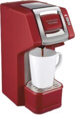 Hamilton Beach 49945 FlexBrew Single-Serve Coffee Maker Compatible with Pod Packs and Grounds, 1 Cup, Red - Image 2