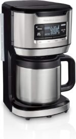 Hamilton Beach Programmable Front-Fill Coffee Maker with Thermal Carafe (46391), 12 Cup Capacity, Black and Stainless - Image 2
