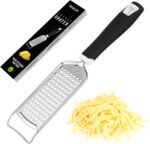 Handheld Cheese Grater & Cheese Shredder – Stainless Steel, Rust-Proof, Non-Slip Handle, Durable Flat Grater for Parmesan, Chocolate, Spices, Vegetables & More – Multi-Purpose & Easy to Clean. - Image 2